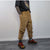 Golden faux fur joggers metallic pants handmade luminous fleece raver trousers premium party overalls in brown and gold